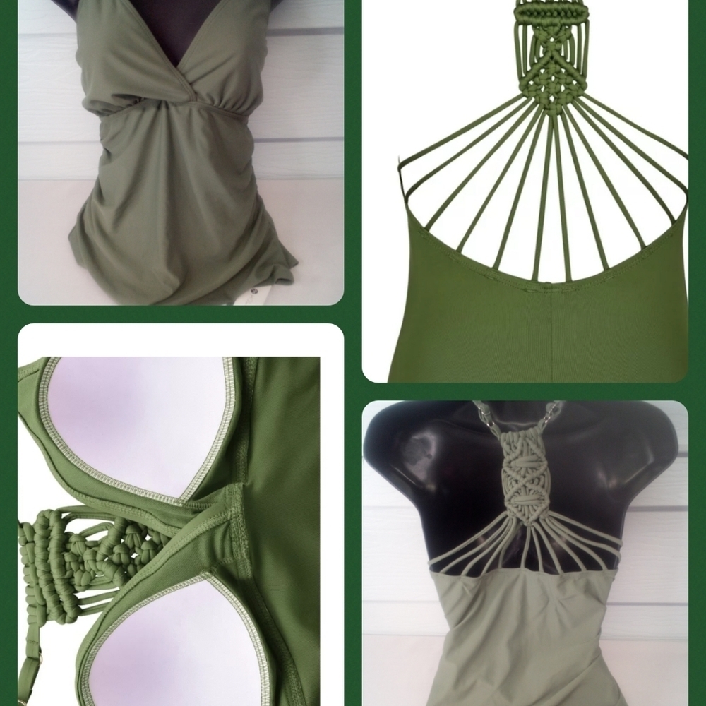 Green one piece swimsuit.42 - Picture 5 of 7